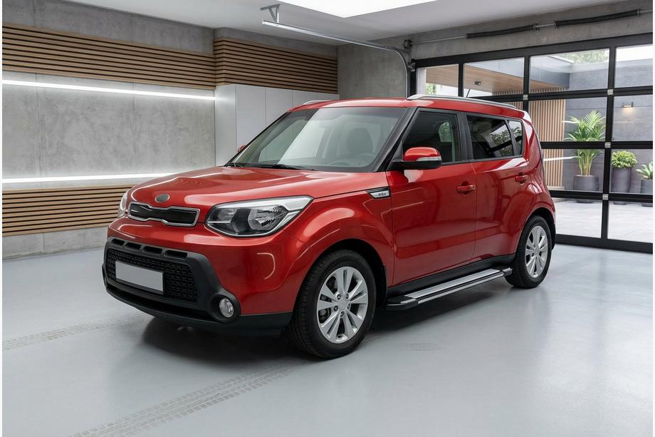 Kia Soul II 2013-2018 рр. Бокові пороги Rainbow (2 шт., Алюміній) Image