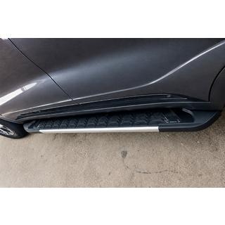 Бокові пороги RedLine V1 (2 шт., алюміній) Kia Sportage 2015-2021 рр. фото 1