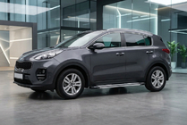Kia Sportage 2015-2021 рр. Бокові пороги Rainbow (2 шт., алюміній) фото 1
