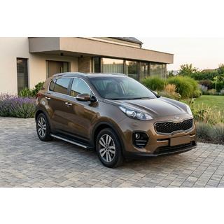 Бокові пороги Maya V1 (2 шт., алюміній) Kia Sportage 2015-2021 рр. фото 1