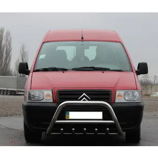 Кенгурятник WT003 (нерж) Citroen Jumpy 1996-2007 рр. фото 1