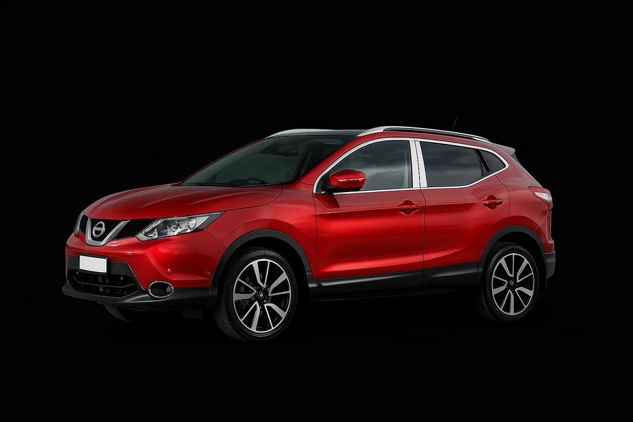 Nissan Qashqai 2014-2021 рр. Хром дверних стійок (4 шт, нерж) Фото 3