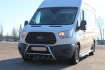 Ford Transit 2014- рр. Кенгурятник WT003 (нерж.) фото 3