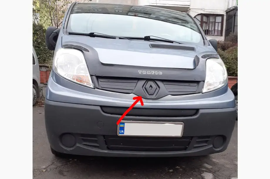 Renault Trafic 2001-2015 рр. Зимова верхня накладка на решітку Image