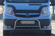 Renault Trafic 2001-2015 рр. Кенгурятник з вусами Exclusive (нерж.) фото 2