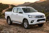 Toyota Hilux 2015- рр. Бокові пороги Line (2 шт., алюміній) фото 1