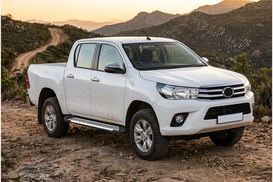 Toyota Hilux 2015- рр. Бокові пороги Line (2 шт., алюміній) Image