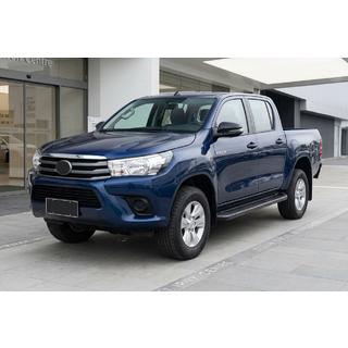 Бокові пороги Bosphorus Black (2 шт., алюміній) Toyota Hilux 2015- рр. фото 1