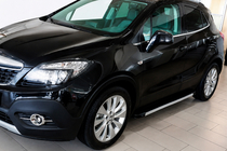 Opel Mokka 2012-2021 рр. Бокові пороги Maya V1 (2 шт., алюміній) фото 3