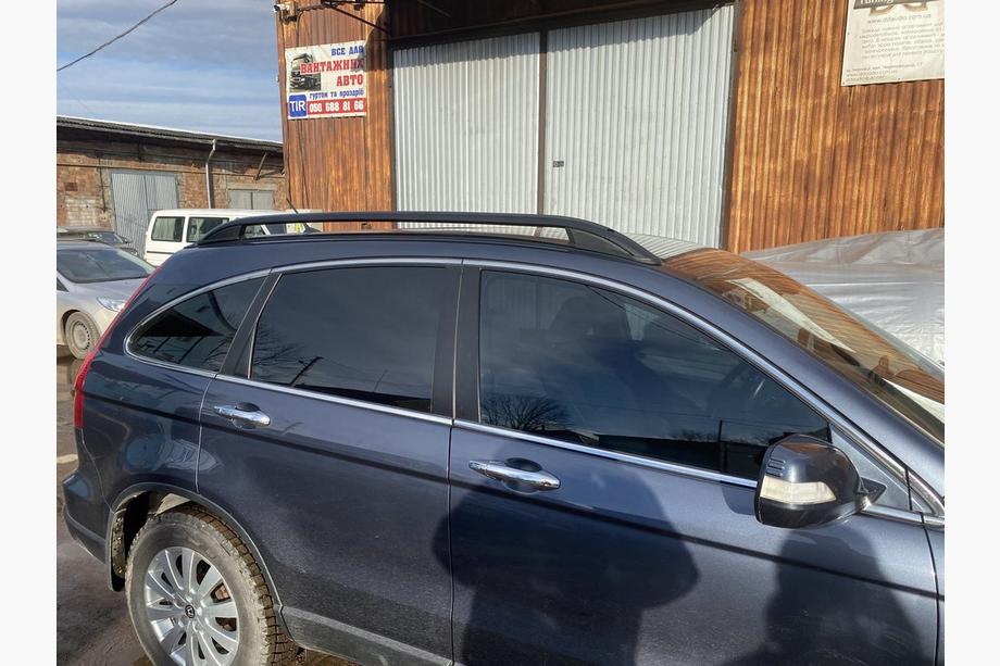 Honda CRV 2007-2011 рр. Рейлінги чорні (Crown) Фото 6
