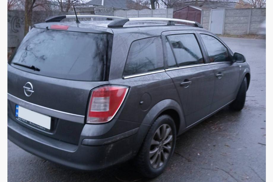 Opel Astra H 2004-2013 рр. Алюмінієві рейлінги (Caravan, хром) Фото 2