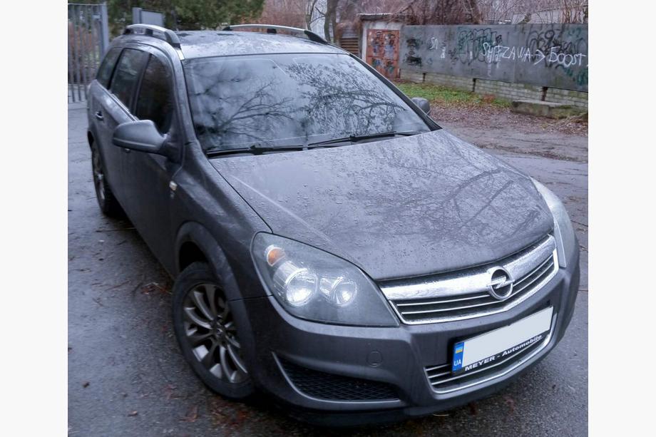 Opel Astra H 2004-2013 рр. Алюмінієві рейлінги (Caravan, хром) Image