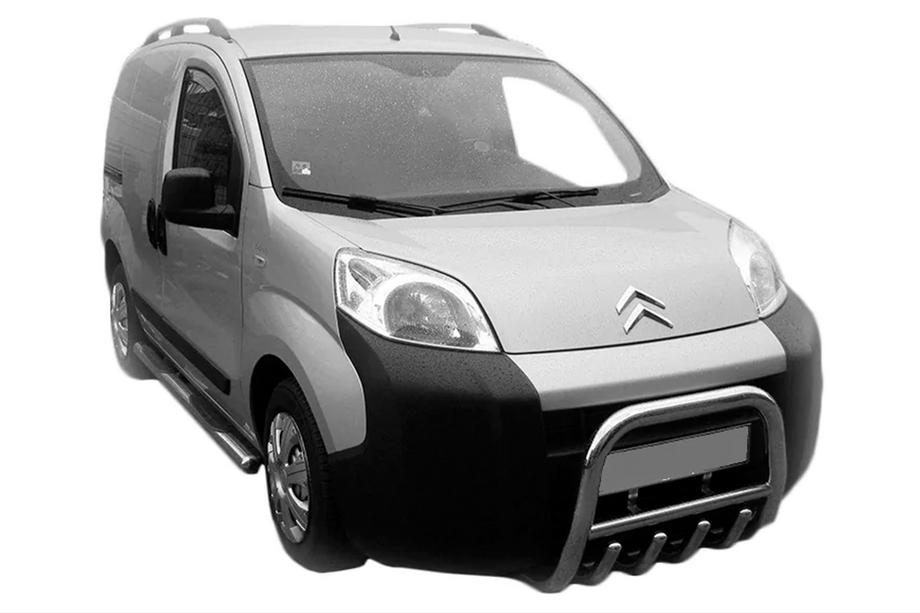 Citroen Nemo 2007-2017 рр. Передня дуга QT006 (нерж.) Фото 2