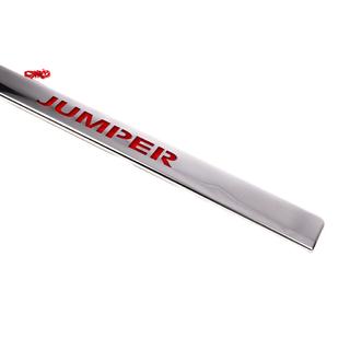 Хром планка над номером LED-червоний (нерж.) Citroen Jumper 2007-2025 рр. фото 3