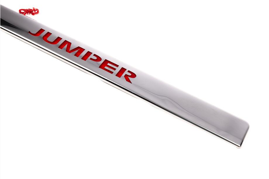 Citroen Jumper 2007-2025 рр. Хром планка над номером LED-червоний (нерж.) Фото 3