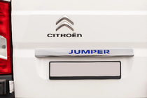 Citroen Jumper 2007-2025 рр. Хром планка над номером LED-синій (нерж.) фото 1