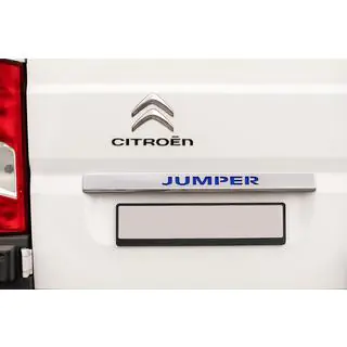 Хром планка над номером LED-синій (нерж.) Citroen Jumper 2007-2025 рр. фото 1