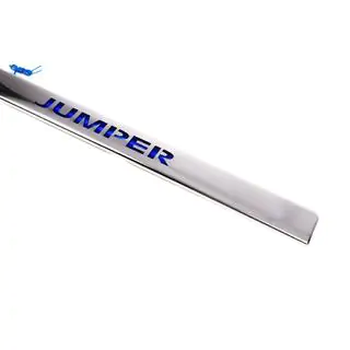 Хром планка над номером LED-синій (нерж.) Citroen Jumper 2007-2025 рр. фото 3