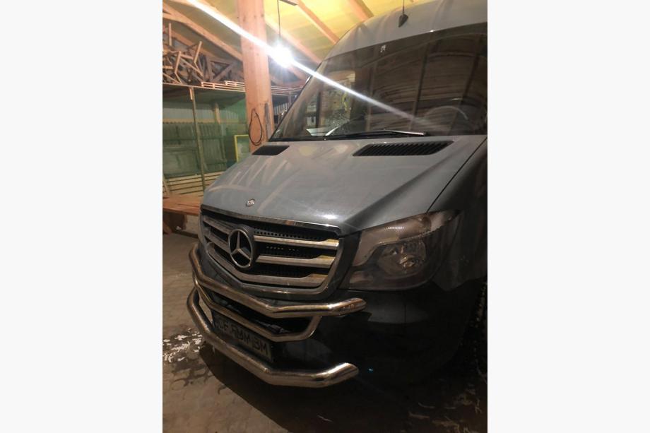 Mercedes Sprinter W906 2006-2018 рр. Передній захист (2013↗, нерж.) Фото 7