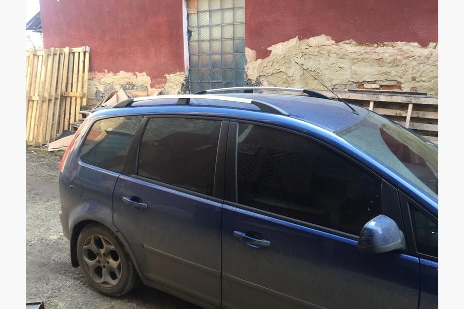 Ford C-Max 2004-2010 рр. Рейлінги Хром Пластикові ніжки Фото 8