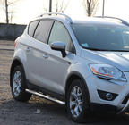 Ford Kuga 2008-2013 рр. Бічні труби прямі (2 шт., нерж.) фото 2