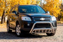 Chevrolet Captiva 2006-2019 рр. Передня дуга WT002 (нерж.) фото 1