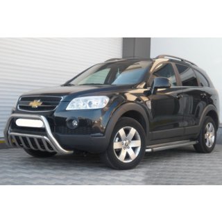 Передня дуга WT002 (нерж.) Chevrolet Captiva 2006-2019 рр. фото 2