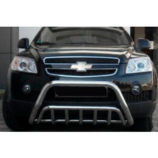 Передня дуга WT002 (нерж.) Chevrolet Captiva 2006-2019 рр. фото 3