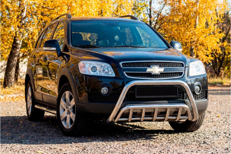 Chevrolet Captiva 2006-2019 рр. Передня дуга WT002 (нерж.) Image