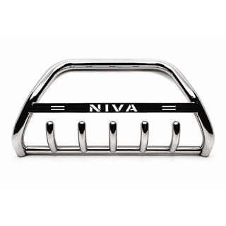 Кенгурятник WT004 (нерж) Chevrolet Niva 1998-2020 рр. фото 3