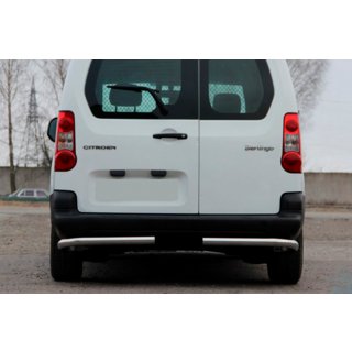 Задні кути AK-003 (нерж.) Peugeot Partner Tepee 2008-2018 рр. фото 1