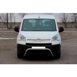 Кенгурятник WT007 (нерж.) Citroen Berlingo 2008-2018 рр. фото 2