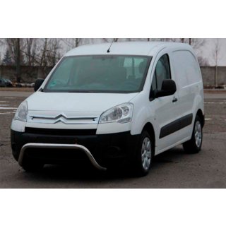 Кенгурятник WT007 (нерж.) Peugeot Partner Tepee 2008-2018 рр. фото 1