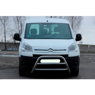 Кенгурятник WT022 (нерж.) Citroen Berlingo 2008-2018 рр. фото 4