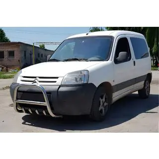 Кенгурятник WT003 нерж.) Citroen Berlingo 1996-2008 рр. фото 4