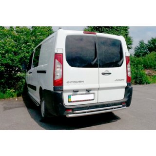 Задня дуга AK002-Подвійний (нерж.) Fiat Scudo 2007-2015 рр. фото 3