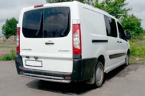 Peugeot Expert 2007-2016 рр. Задня дуга AK-002-Подвійний (нерж.) фото 1