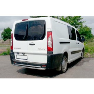Задня дуга AK-002-Подвійний (нерж.) Peugeot Expert 2007-2016 рр. фото 1