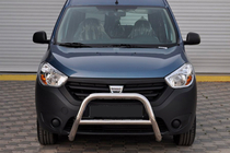 Dacia Dokker 2013-2022 рр. Кенгурятник WT006 (нерж.) фото 1