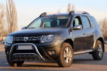 Dacia Duster 2008-2018 рр. Кенгурятник WT002 (нерж) фото 5