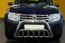 Renault Duster 2008-2017 рр. Кенгурятник WT002 (нерж) фото 1
