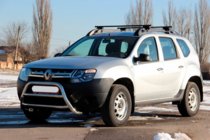 Renault Duster 2008-2017 рр. Кенгурятник WT022 (нерж) фото 2