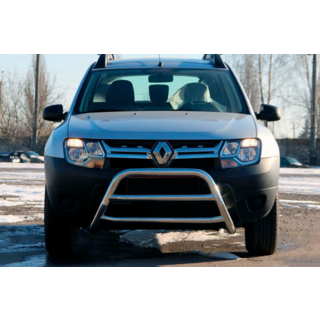 Кенгурятник WT022 (нерж) фото 1