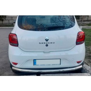 Задня дуга AK002 (нерж) Renault Sandero 2013-2022 рр. фото 2