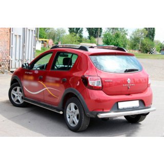 Задня дуга AK002 (нерж) Dacia Sandero 2013-2020 рр. фото 3