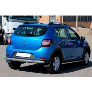 Задня дуга AK002 (нерж) Dacia Sandero 2013-2020 рр. фото 4