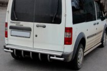 Ford Connect 2002-2006 рр. Задня дуга AK-design (нерж.) фото 2