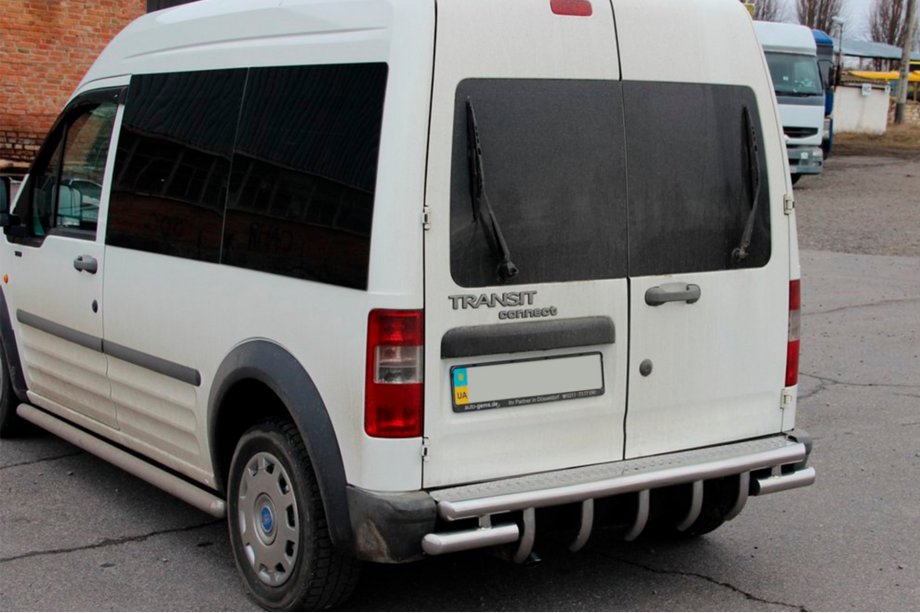 Ford Connect 2002-2006 рр. Задня дуга AK-design (нерж.) Image
