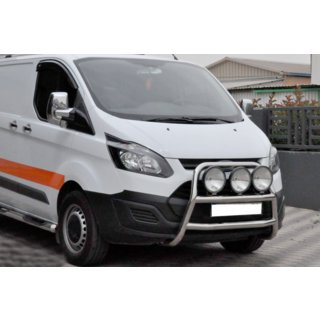 Кенгурятник WT022 (нерж.) Ford Custom 2013-2022 рр. фото 4