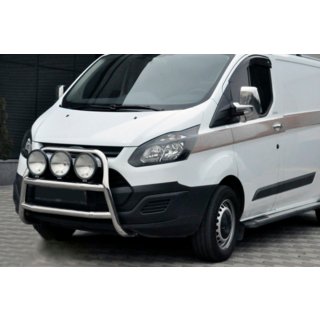 Кенгурятник WT022 (нерж.) Ford Custom 2013-2022 рр. фото 3